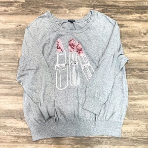 Torrid Lipstick Sequin Sweater